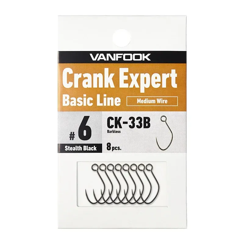 VANFOOK CK-33B (MEDIUM) #4 STEALTH BLACK 8pcs/bag