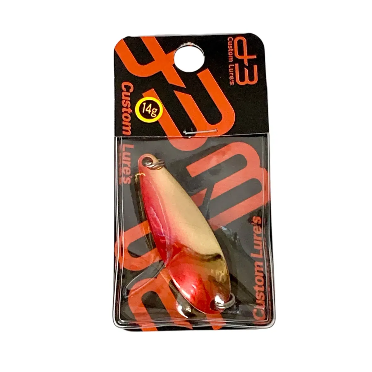 D-3 CUSTOM LURES Spoon 14 g ORO/ROJO